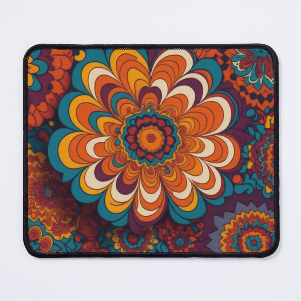 Item preview, Flower Power Colourful Flower Pattern designed and sold by druidwolfart.