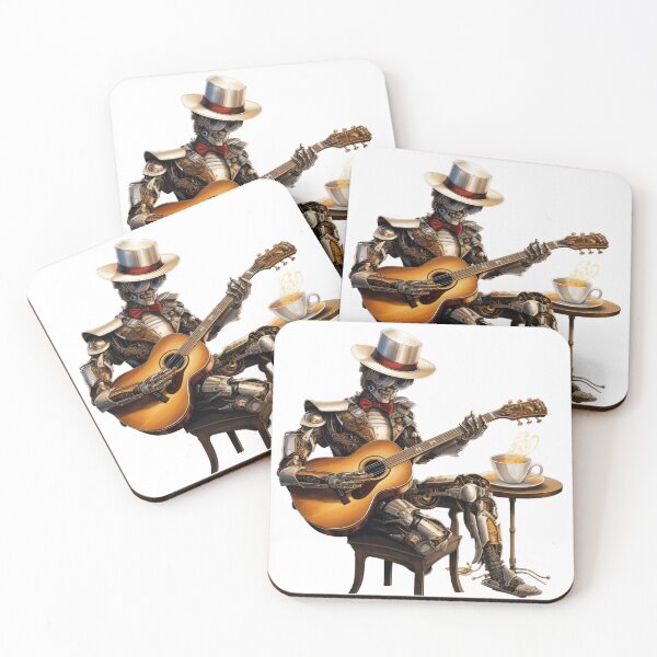 Item preview, Steam Powered Jazz Cafe Band Guitarist designed and sold by SteamJazzCafe.