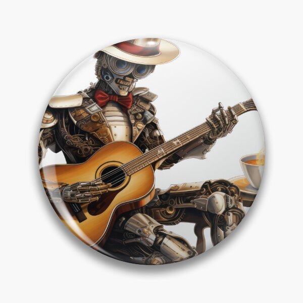 Item preview, Steam Powered Jazz Cafe Band Guitarist designed and sold by SteamJazzCafe.