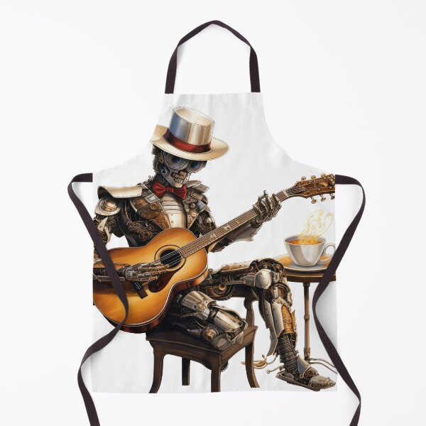 Item preview, Steam Powered Jazz Cafe Band Guitarist designed and sold by SteamJazzCafe.