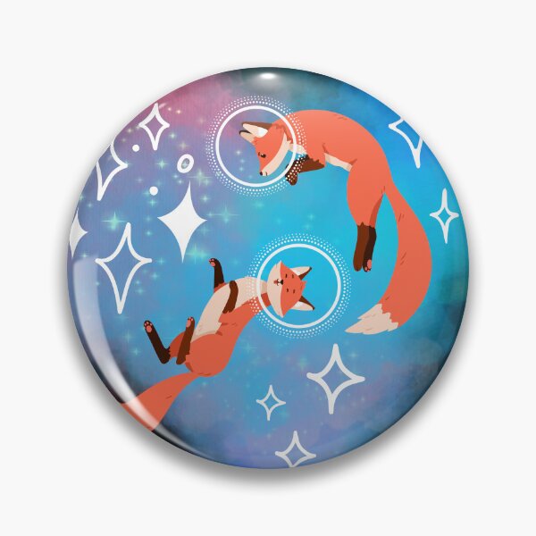 Item preview, Space foxes nebula designed and sold by PellSilversmith.