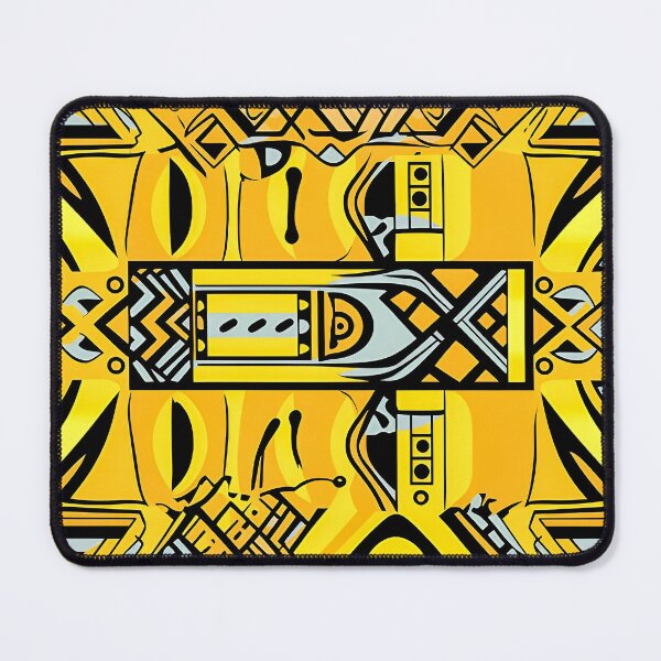 Item preview, Black & Yellow Pan African Pattern designed and sold by CraftCartelArt.