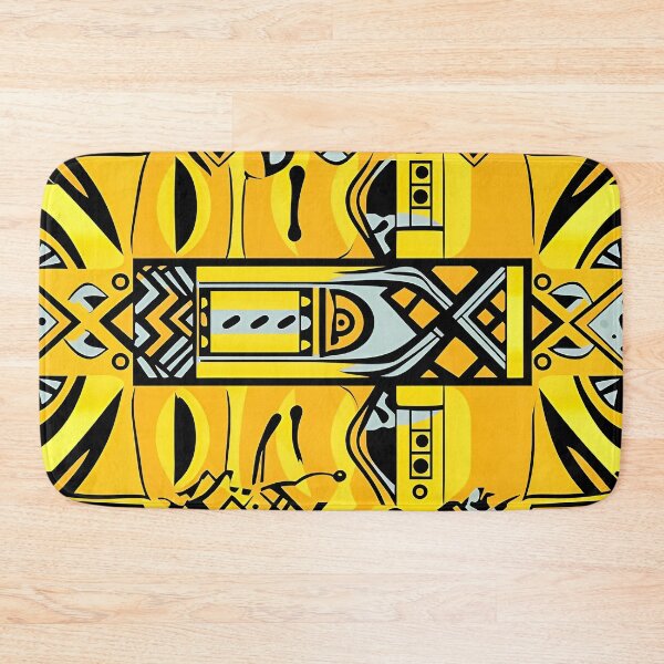 Item preview, Black & Yellow Pan African Pattern designed and sold by CraftCartelArt.