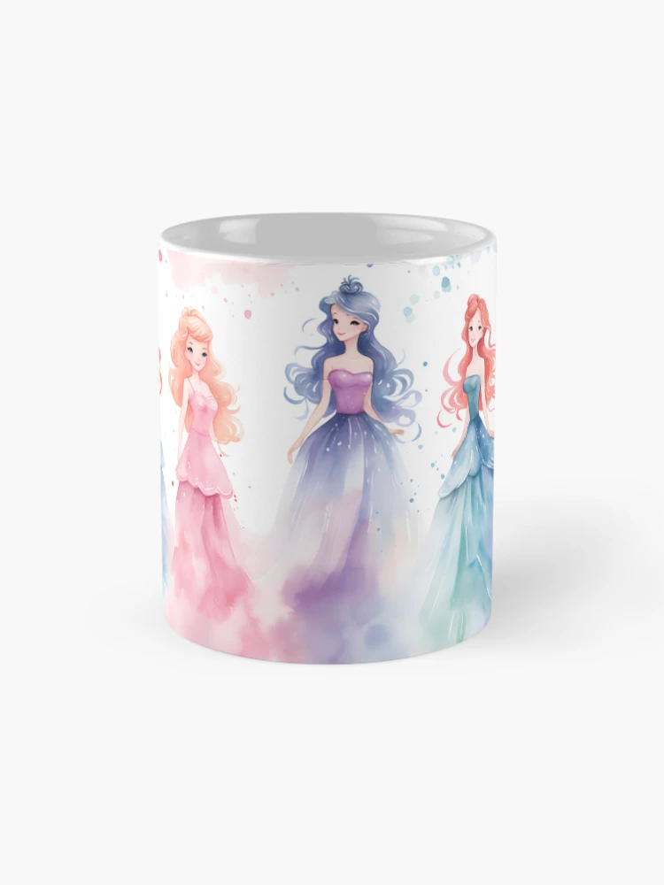 Thumbnail 4 of 6, Coffee Mug, Princesses Pattern 25 designed and sold by DigitalPatternx.