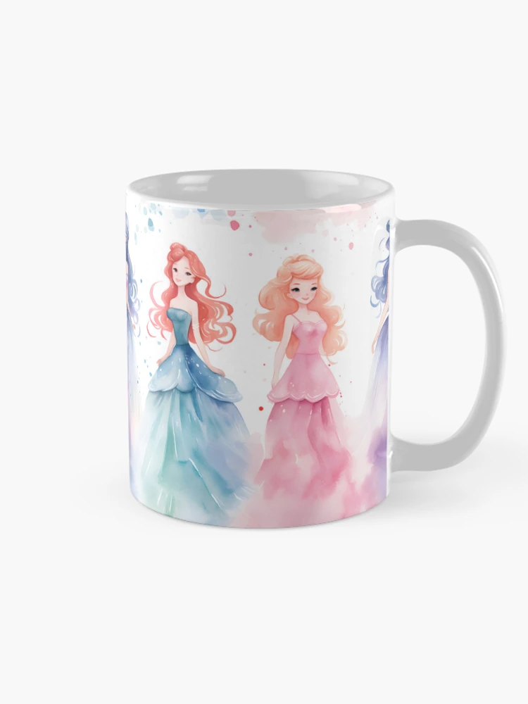 Thumbnail 3 of 6, Coffee Mug, Princesses Pattern 25 designed and sold by DigitalPatternx.