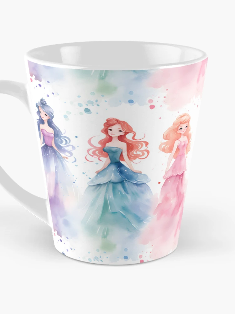 Thumbnail 3 of 4, Coffee Mug, Princesses Pattern 25 designed and sold by DigitalPatternx.