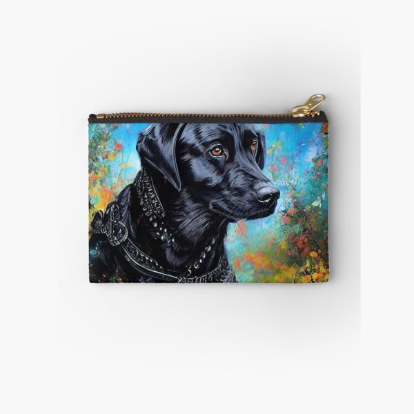 Item preview, Black Labrador Retriever Dog Painted Portrait designed and sold by purplesensation.