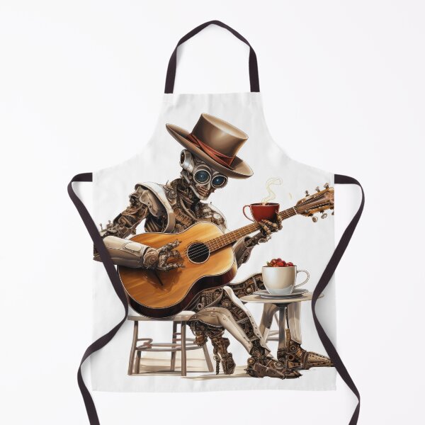 Item preview, Steam Powered Jazz Cafe Band Guitarist designed and sold by SteamJazzCafe.