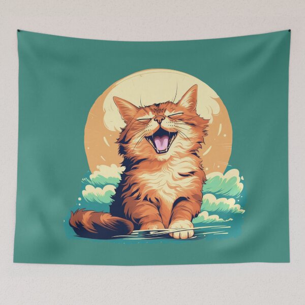 Item preview, Laughing Cat designed and sold by Myra365Art.