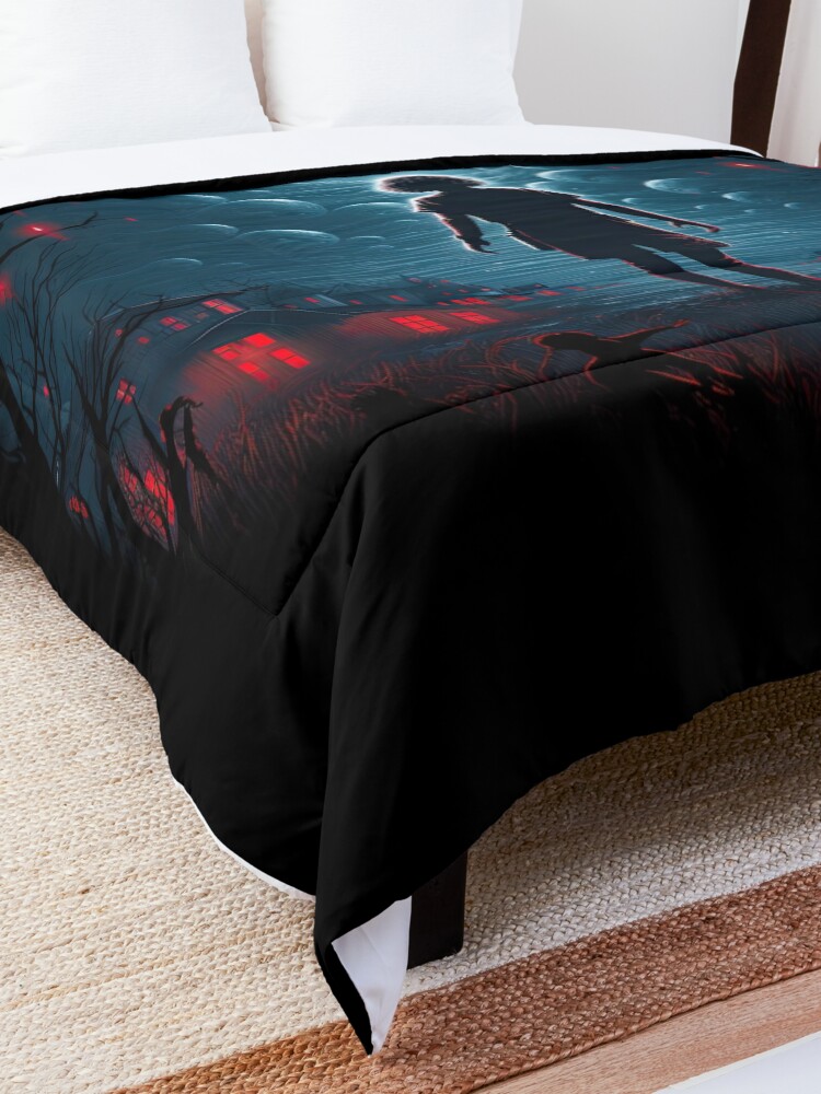 Thumbnail 5 of 6, Comforter, Stranger Things shirt designed and sold by LLartstation.
