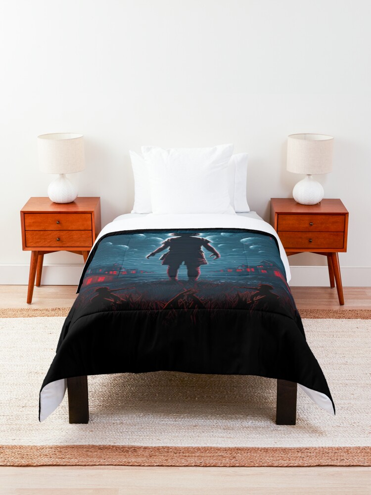 Thumbnail 3 of 6, Comforter, Stranger Things shirt designed and sold by LLartstation.