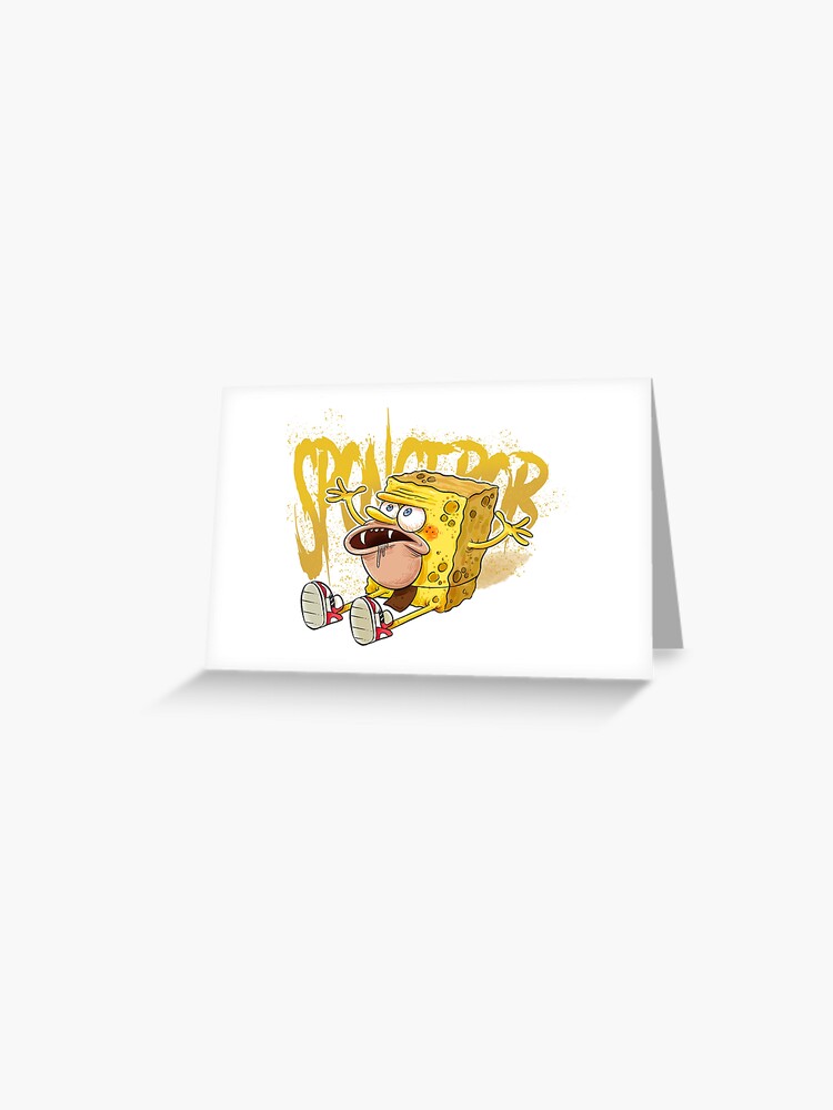 sad spongebob squarepants Classic t-shirt Greeting Card for Sale by LoCo05