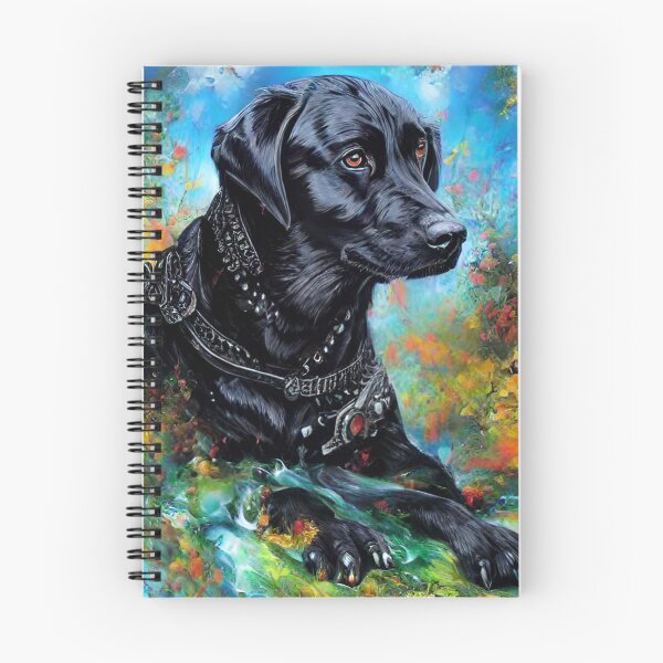 Item preview, Black Labrador Retriever Dog Painted Portrait designed and sold by purplesensation.