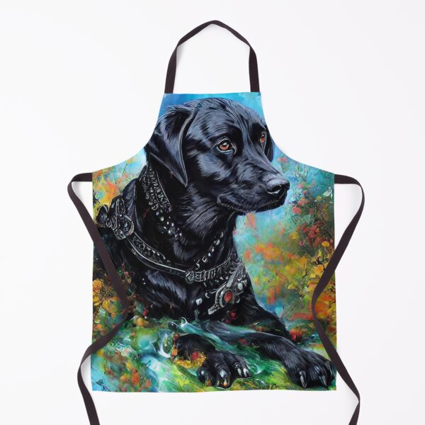 Item preview, Black Labrador Retriever Dog Painted Portrait designed and sold by purplesensation.