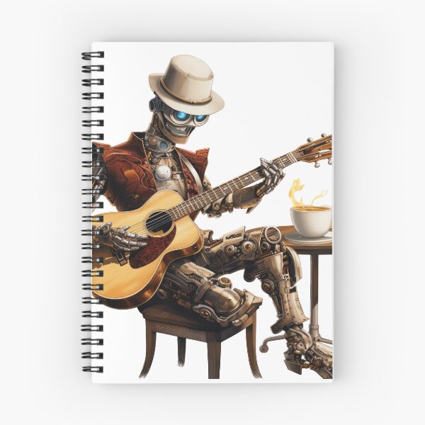 Item preview, Steam Powered Jazz Cafe Band Guitarist designed and sold by SteamJazzCafe.