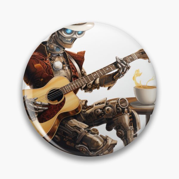 Item preview, Steam Powered Jazz Cafe Band Guitarist designed and sold by SteamJazzCafe.