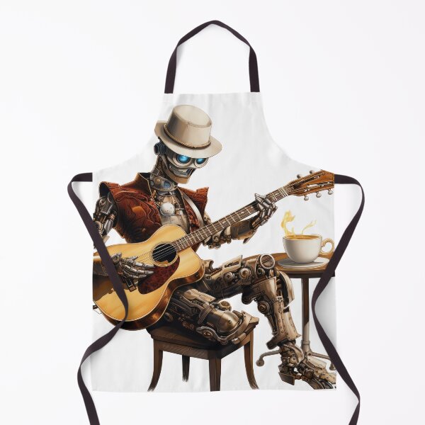 Item preview, Steam Powered Jazz Cafe Band Guitarist designed and sold by SteamJazzCafe.
