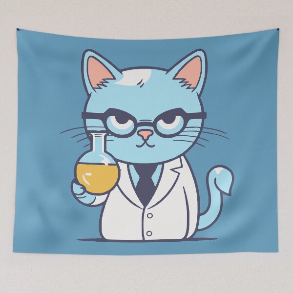 Item preview, Scientist Cat designed and sold by Amir Faysal.