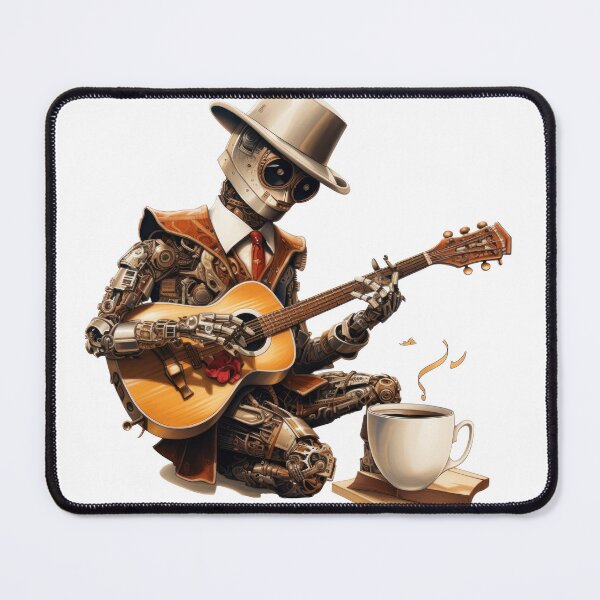 Item preview, Steam Powered Jazz Cafe Band Guitarist designed and sold by SteamJazzCafe.