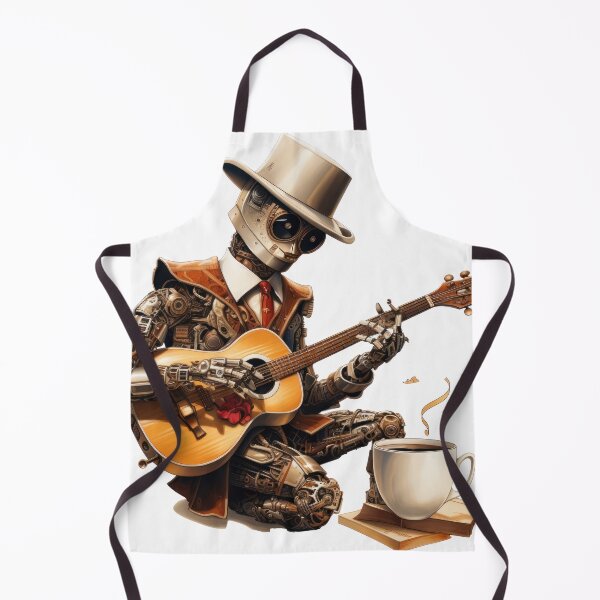 Item preview, Steam Powered Jazz Cafe Band Guitarist designed and sold by SteamJazzCafe.