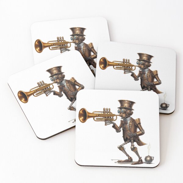 Item preview, Steam Powered Jazz Cafe Band Trumpet designed and sold by SteamJazzCafe.