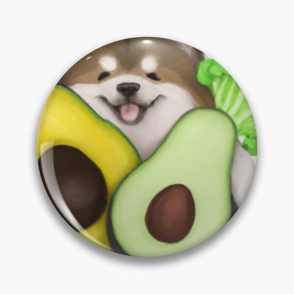 Item preview, Cute dog holding avacado designed and sold by therese-baskin.
