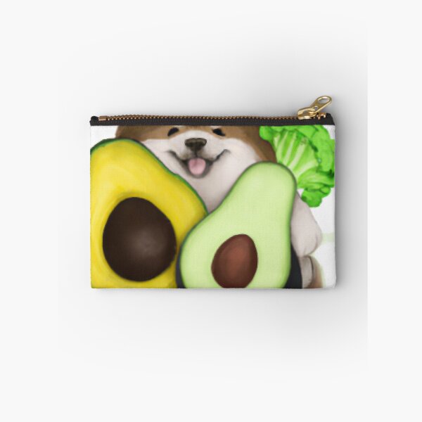Item preview, Cute dog holding avacado designed and sold by therese-baskin.