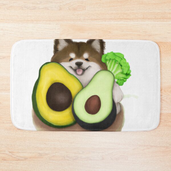 Item preview, Cute dog holding avacado designed and sold by therese-baskin.