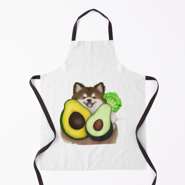 Item preview, Cute dog holding avacado designed and sold by therese-baskin.