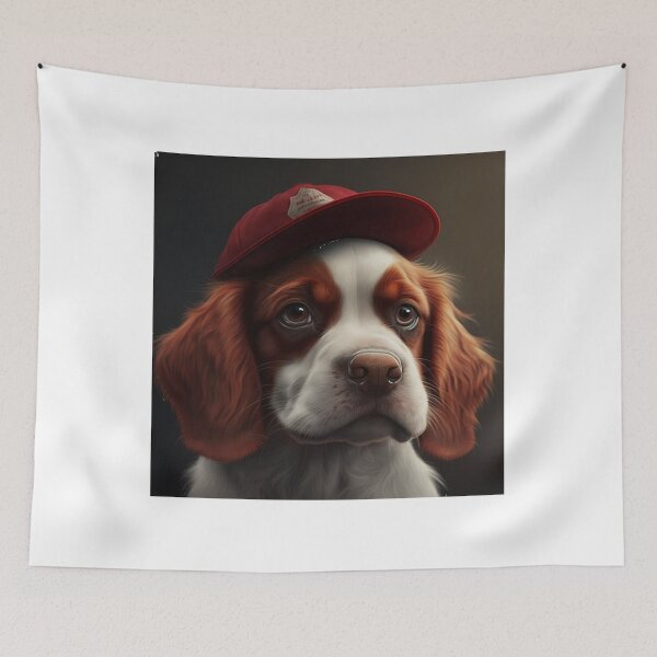 Item preview, Cute Dog in Red Hat 2 Active designed and sold by therese-baskin.