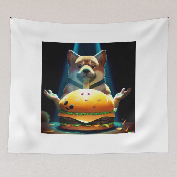 Item preview, Dog telling your future by reading hamburgers designed and sold by therese-baskin.