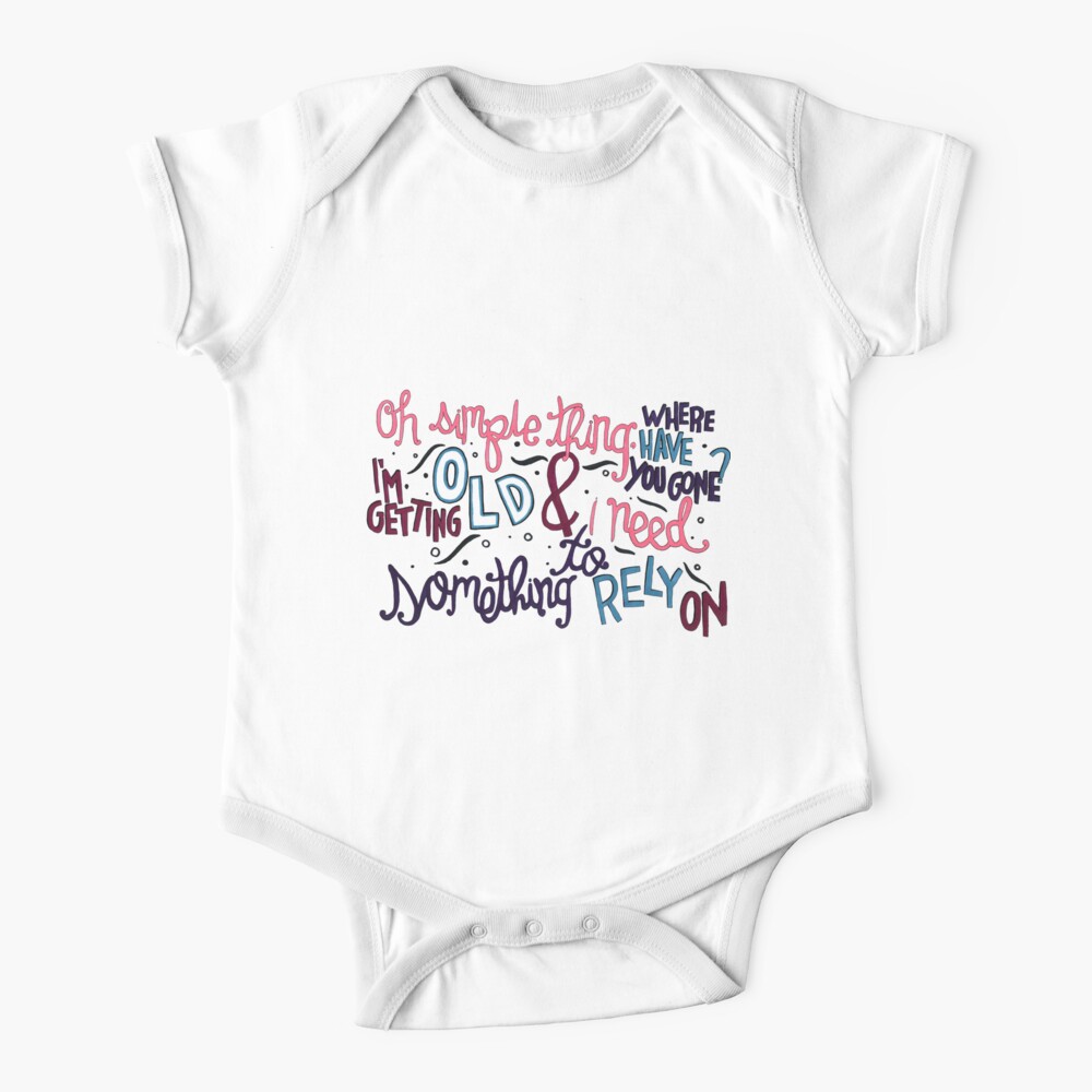 Somewhere Only We Know Lyric Art Baby T Shirt By Iamofirg Redbubble