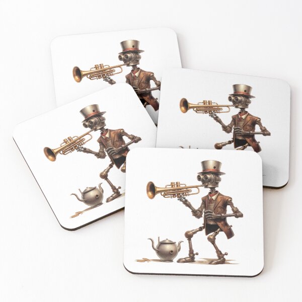 Item preview, Steam Powered Jazz Cafe Band Trumpet designed and sold by SteamJazzCafe.