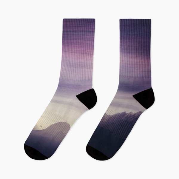 Item preview, Purple Mountains - Alps in Morning Mist designed and sold by Dyrk Wyst Redbubble Shop.