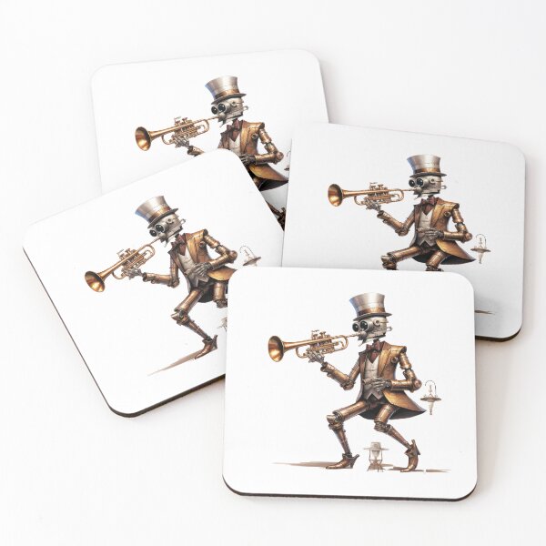 Item preview, Steam Powered Jazz Cafe Band Trumpet designed and sold by SteamJazzCafe.