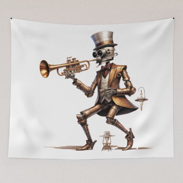Item preview, Steam Powered Jazz Cafe Band Trumpet designed and sold by SteamJazzCafe.