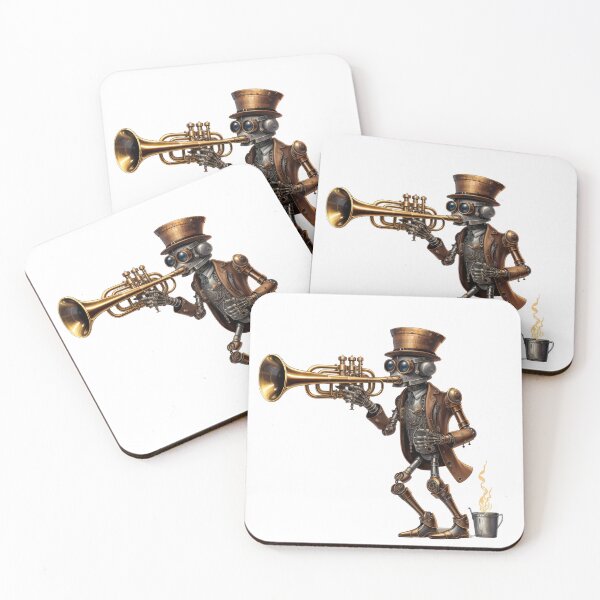 Item preview, Steam Powered Jazz Cafe Band Trumpet designed and sold by SteamJazzCafe.