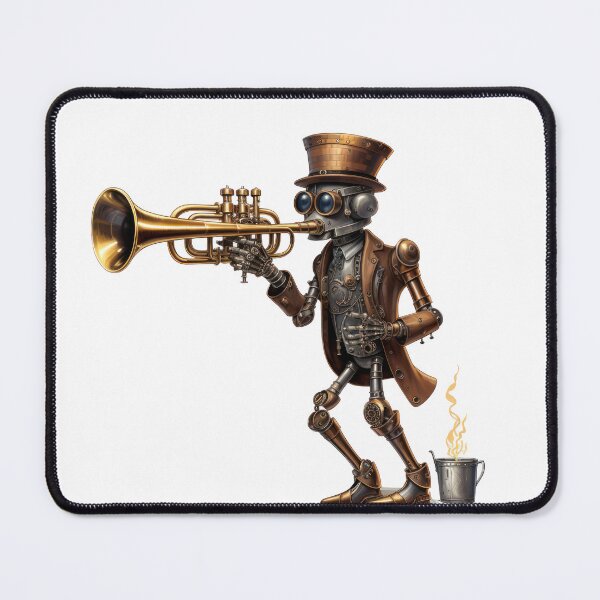 Item preview, Steam Powered Jazz Cafe Band Trumpet designed and sold by SteamJazzCafe.