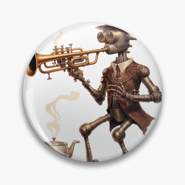 Item preview, Steam Powered Jazz Cafe Band Trumpet designed and sold by SteamJazzCafe.