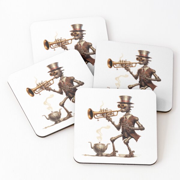 Item preview, Steam Powered Jazz Cafe Band Trumpet designed and sold by SteamJazzCafe.