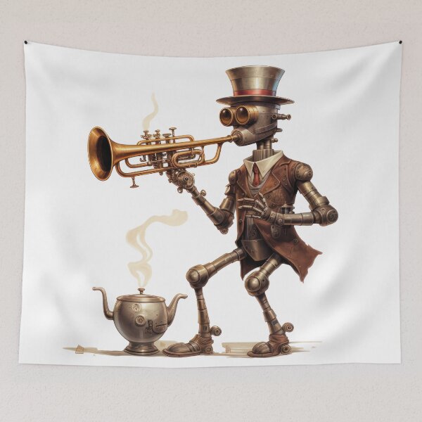 Item preview, Steam Powered Jazz Cafe Band Trumpet designed and sold by SteamJazzCafe.