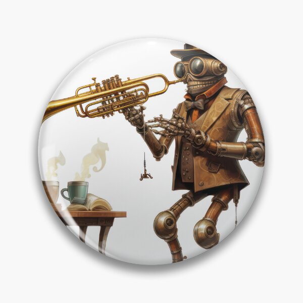 Item preview, Steam Powered Jazz Cafe Band Trumpet designed and sold by SteamJazzCafe.
