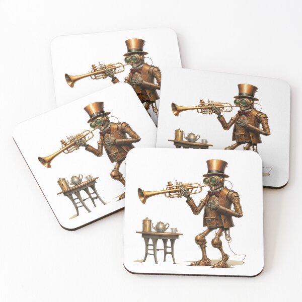 Item preview, Steam Powered Jazz Cafe Band Trumpet designed and sold by SteamJazzCafe.