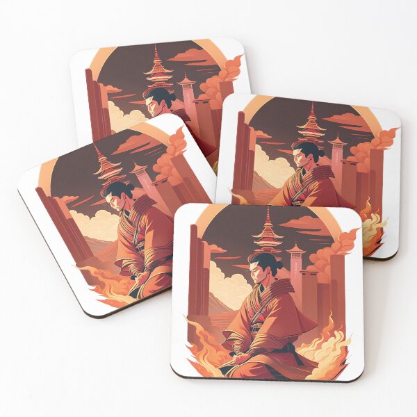 Artikelvorschau, Samurai-Meditation vor der Schlacht entworfen und verkauft von Funny Vintage Stickers And T-Shirts.