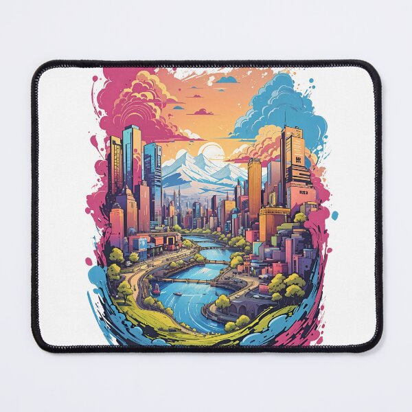 Item preview, Colorful Cityscape Oil Painted Surroundings designed and sold by Noblegraphics.