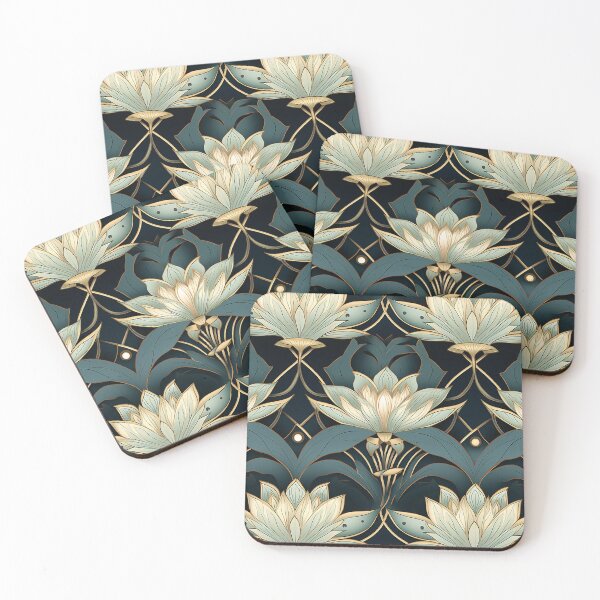 Item preview,  Lotus Seamless Floral Pattern designed and sold by MapleTArts.