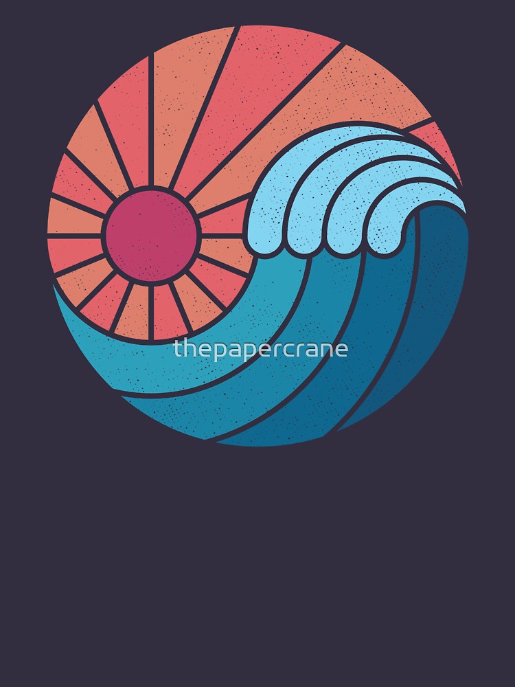Thumbnail 7 of 7, Classic T-Shirt, Sun & Sea designed and sold by thepapercrane.