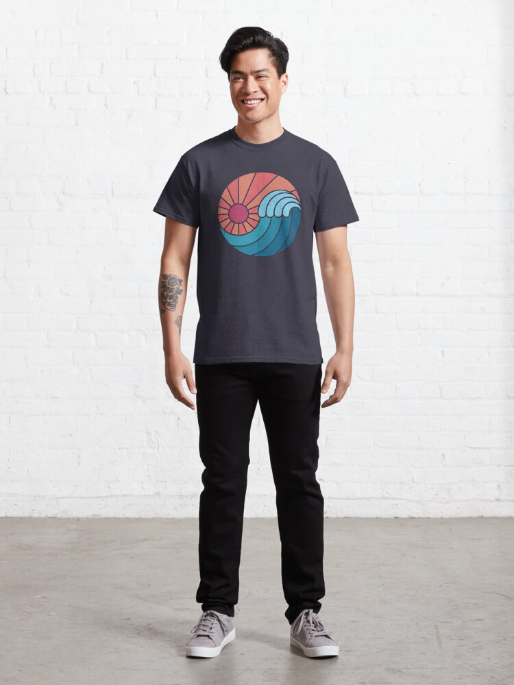 Thumbnail 3 of 7, Classic T-Shirt, Sun & Sea designed and sold by thepapercrane.
