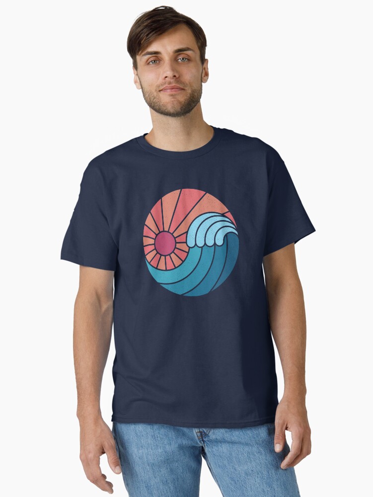 Thumbnail 1 of 7, Classic T-Shirt, Sun & Sea designed and sold by thepapercrane.
