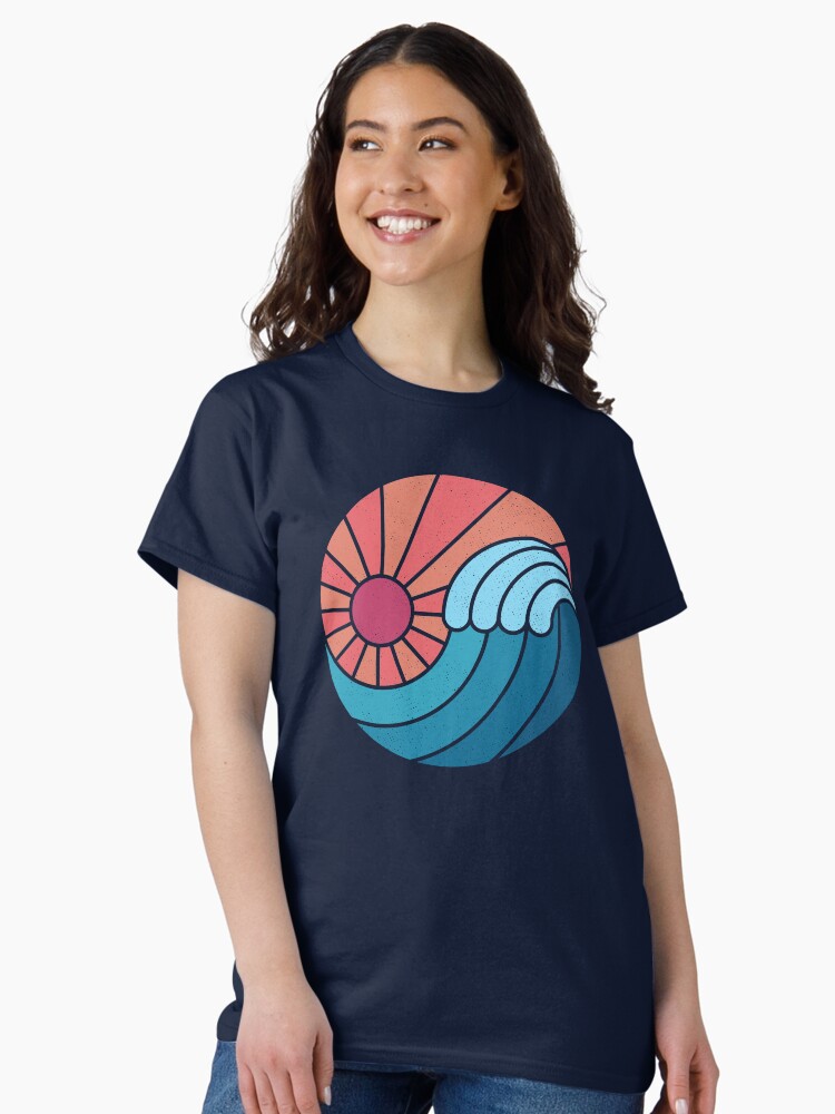 Thumbnail 2 of 7, Classic T-Shirt, Sun & Sea designed and sold by thepapercrane.